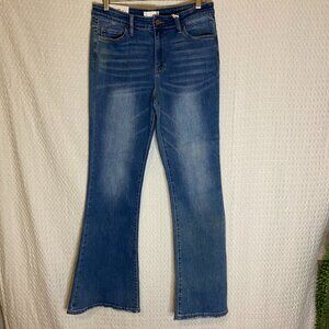 Vervet NWT Alison Mid-Rise Flare Stretch Jeans Blue Women's Size 31